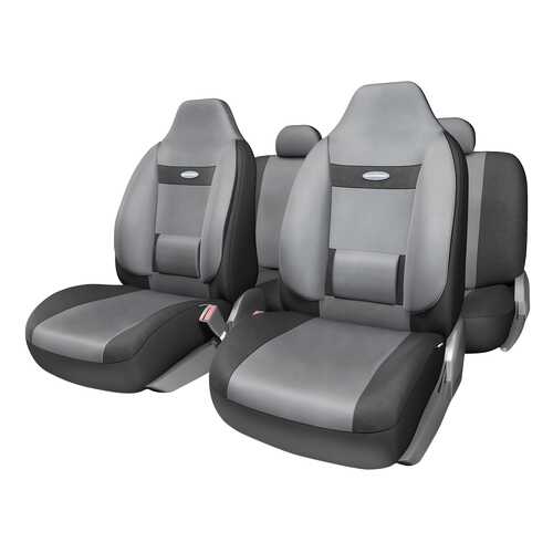 Комплект чехлов на сиденья Autoprofi Comfort COM-1105H BK/D.GY (M) в Газпромнефть