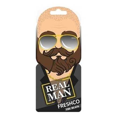 Ароматизатор Freshco Территория Мужчин пропитанный пластинка (ТМ Real man) Блэк AR1TM040 в Газпромнефть