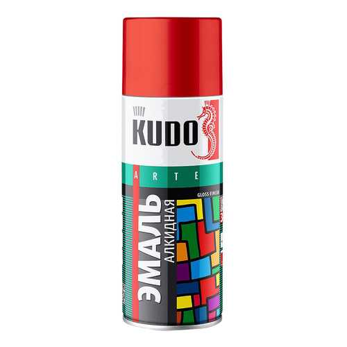 Эмаль универсальная красная KUDO ,520 мл в Газпромнефть
