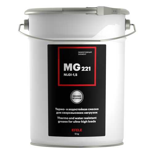Пластичная смазка EFELE MG-221 (ведро 5 кг) в Газпромнефть