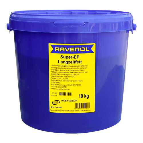 Универсальная смазка RAVENOL Super EP-Langzeitfett (10л) (4014835200463) в Газпромнефть