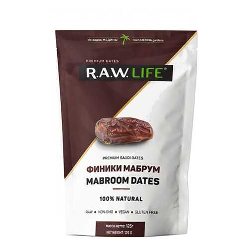 Финики Raw Life мабрум 125 г в Газпромнефть
