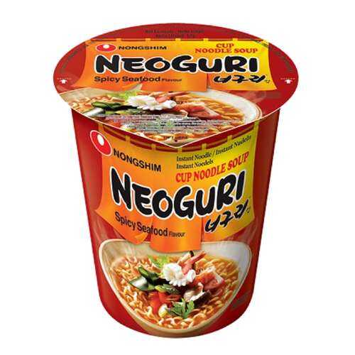 Лапша быстрого приготовления Неогури с морепродуктами острая Nongshim стакан 62 г в Газпромнефть