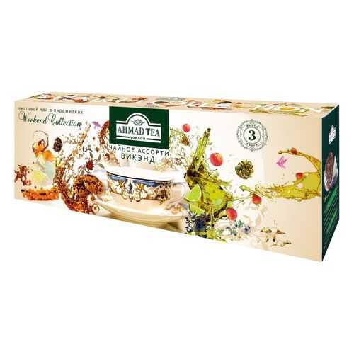 Чай Ahmad Tea Weekend Collection листовой чай в пирамидках 3*20*1.8 г в Газпромнефть