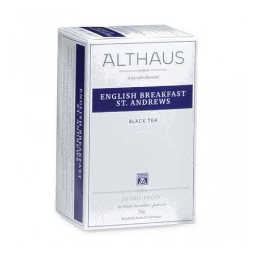 Чай Althaus English Breakfast St. Andrews Deli Pack 20*1.75 г в Газпромнефть