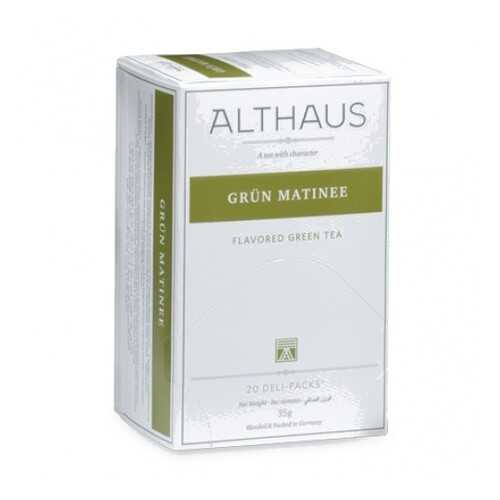 Чай Althaus Grun Matinee Deli Pack 20*1.75 г в Газпромнефть