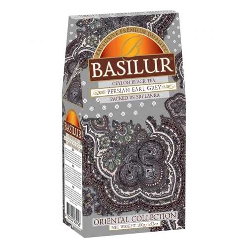 Чай Basilur Persian Earl Grey, черный листовой с добавками, 100 гр в Газпромнефть