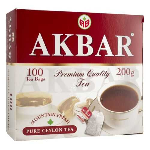 Чай черный Akbar цейлонский 100 пакетиков в Газпромнефть