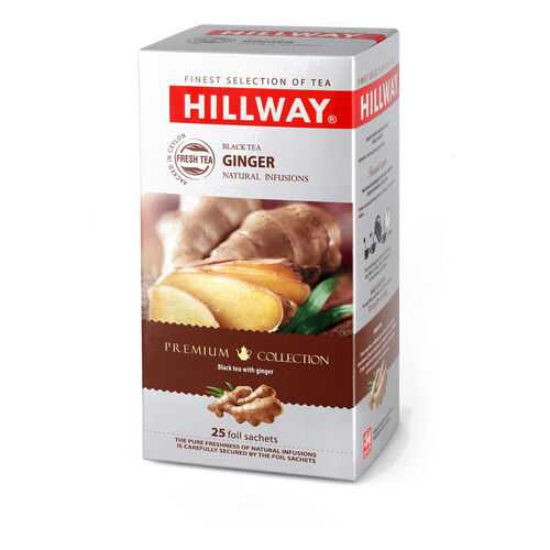 Чай черный байховый HILLWAY c имбирем, 25 пак. в Газпромнефть