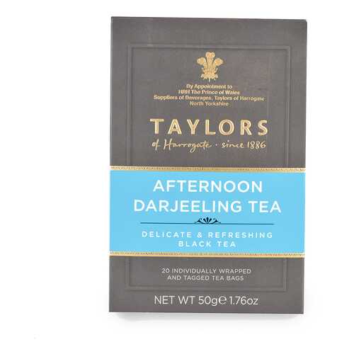 Чай черный «Дарджилинг-полдник», Taylors of Harrogate, 20х2.5 г, Великобритания в Газпромнефть