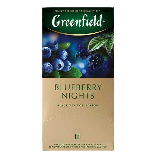 Чай черный Greenfield Blueberry Nights 25 пакетиков в Газпромнефть