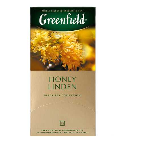 Чай черный Greenfield Honey Linden 25 пакетиков в Газпромнефть