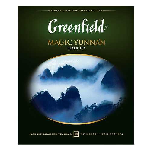 Чай черный Greenfield Magic Yunnan 100 пакетиков в Газпромнефть