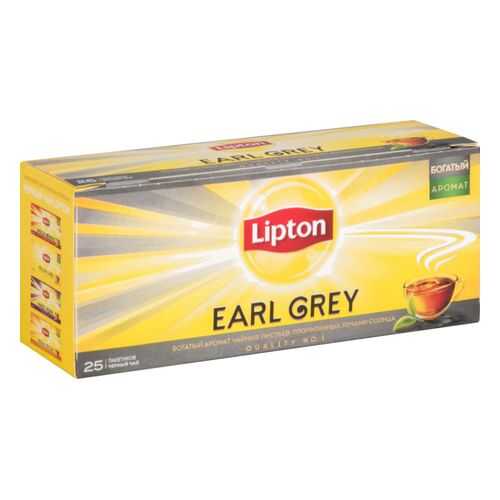 Чай черный Lipton earl grey 25 пакетиков в Газпромнефть