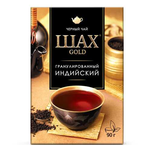 Чай черный листовой гранулированный Шах Gold Индийский 90 г в Газпромнефть