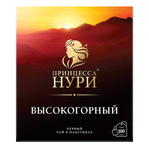 Чай черный Принцесса Нури Высокогорный 100 пакетиков в Газпромнефть