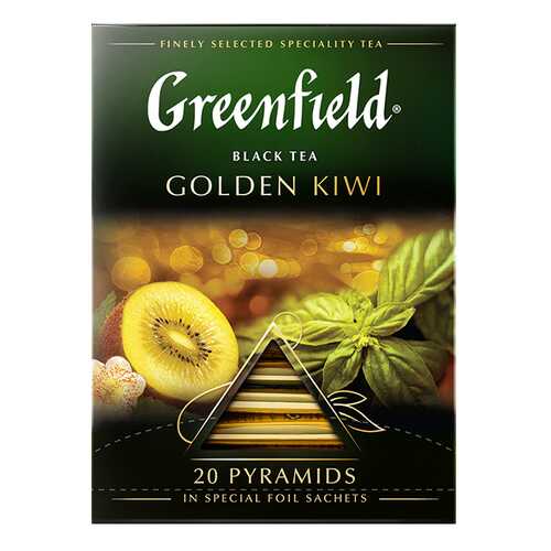 Чай черный в пирамидках Greenfield Golden Kiwi 20 пакетиков в Газпромнефть