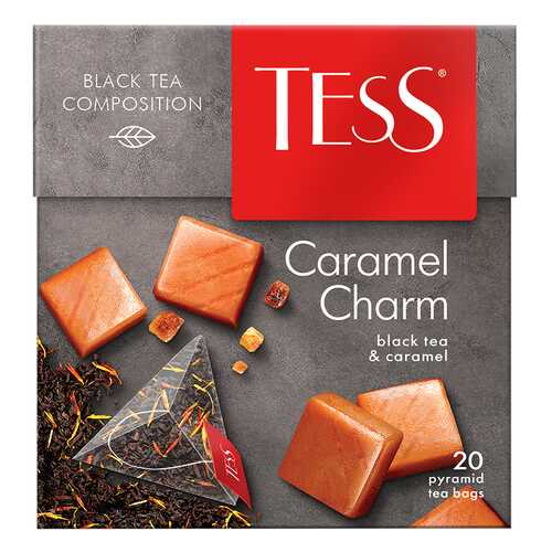 Чай черный в пирамидках Tess Caramel Charm 20 пакетиков в Газпромнефть