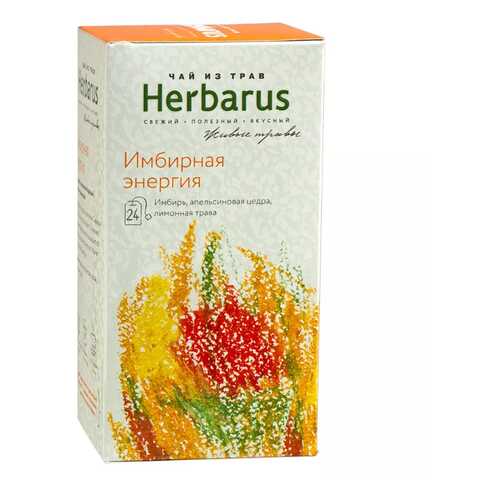 Чай из трав Herbarus пакетированный имбирная энергия 24 пакетиков в Газпромнефть