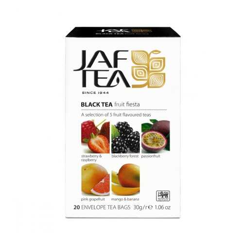 Чай Jaf Tea Fruit Fiesta черный с добавками ассорти 5 видов по 4 сашета в Газпромнефть