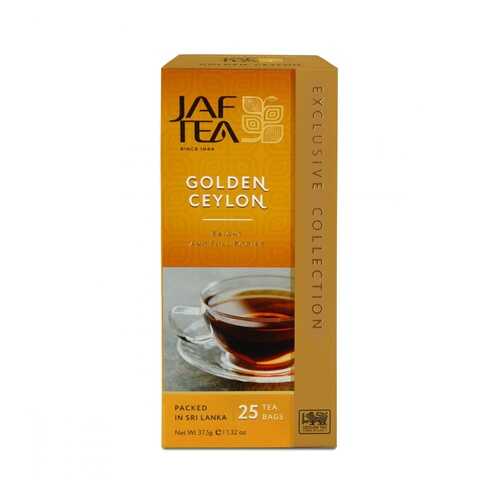 Чай Jaf Tea Golden Ceylon черный 25 пакетиков в Газпромнефть