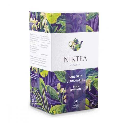 Чай Niktea Earl Grey Ultramarine черный с бергамотом 25 пакетиков в Газпромнефть