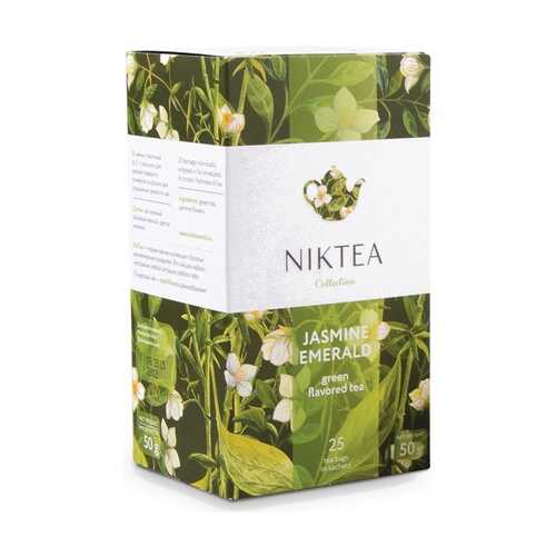 Чай Niktea Jasmine Emerald зеленый с жасмином 25 пакетиков в Газпромнефть