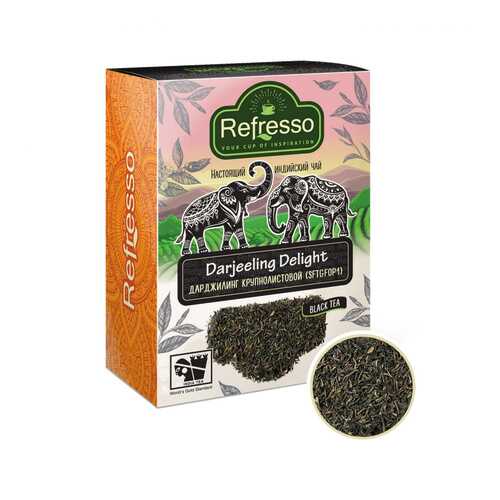 Чай Refresso Darjeeling Delight, черный крупнолистовой, 100 гр в Газпромнефть