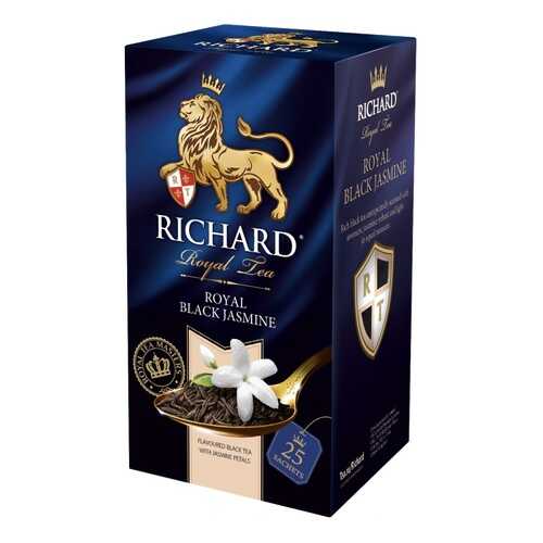 Чай Richard Royal Black Jasmine черный с жасмином 25 пакетиков в Газпромнефть