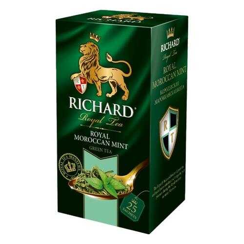 Чай Richard Royal Morrocan Mint зеленый с марроканской мятой 25 пакетиков в Газпромнефть