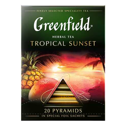 Чай травяной в пирамидках Greenfield Tropical Sunset 20 пакетиков в Газпромнефть