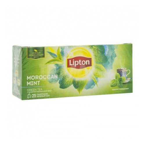 Чай зеленый Lipton moroccan mint 25 пакетиков в Газпромнефть