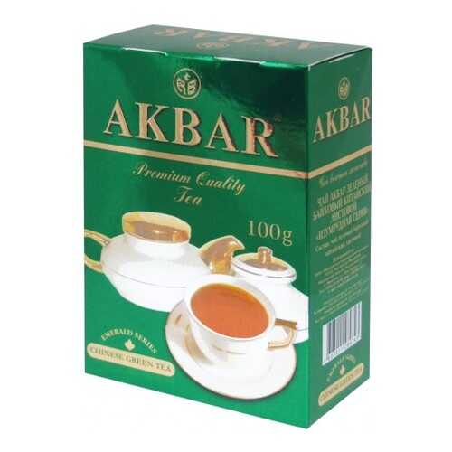 Чай зеленый листовой Akbar изумрудная серия 100 г в Газпромнефть