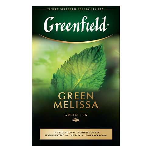 Чай зеленый листовой Greenfield Green Melissa 85 г в Газпромнефть