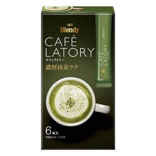 Чай зеленый растворимый AGF Cafe Latory Бленди латте в стиках 6 шт в Газпромнефть