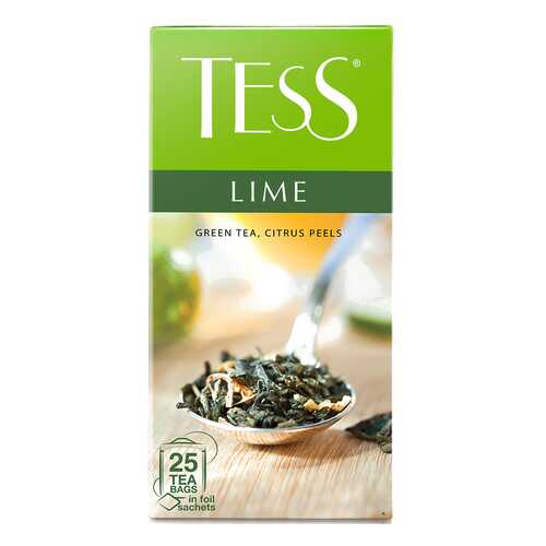 Чай зеленый Tess Lime 25 пакетиков в Газпромнефть
