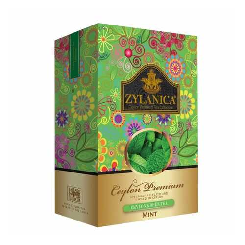 Чай Zylanica Ceylon Premium зеленый листовой с мятой 100 г в Газпромнефть