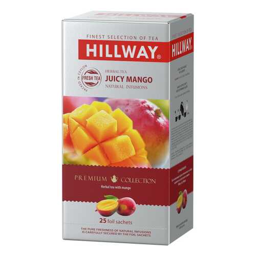 Чайный напиток с ароматом манго JUICY MANGO т.з. HILLWAY в сашетах 1,5г*25*12 (С) в Газпромнефть