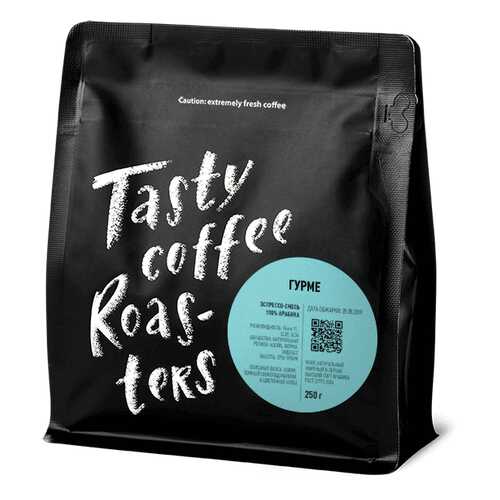 Эспрессо-смесь Гурме в зернах, 250 грамм Tasty Coffee в Газпромнефть