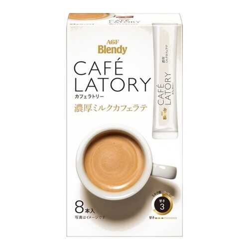 Кофе AGF Cafe Latory растворимый с молоком латте в стиках 8*10 г в Газпромнефть