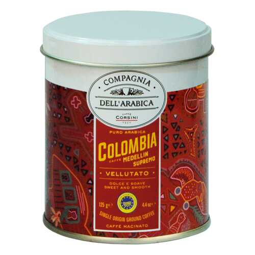 Кофе Compagnia DellArabica Colombia Medellin Supremo молотый 125 г в Газпромнефть