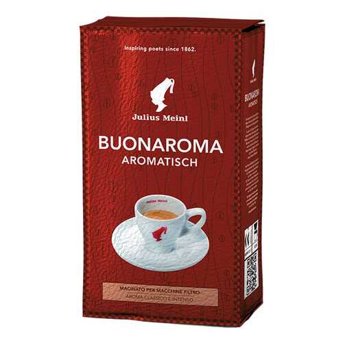 Кофе Julius Meinl buonaroma aromatisch натуральный жареный молотый 250 г в Газпромнефть