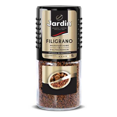 Кофе молотый в растворимом Jardin Filigrano 95 г в Газпромнефть