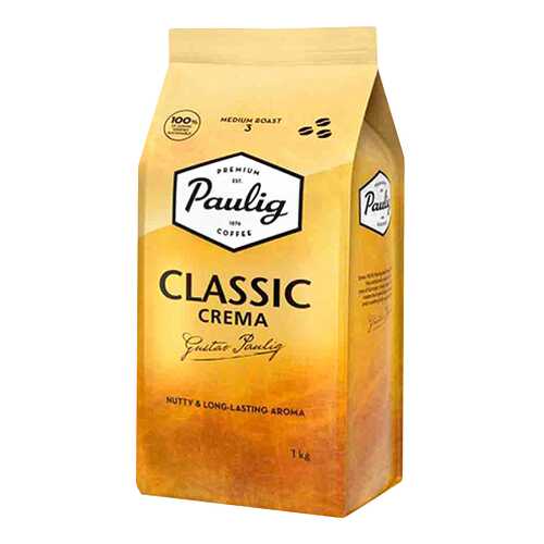 Кофе Paulig Classic Crema в зернах 1 кг в Газпромнефть
