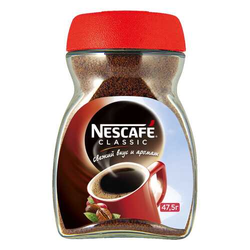 Кофе растворимый Nescafe classic стеклянная банка 47.5 г в Газпромнефть