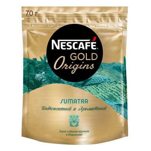 Кофе растворимый Nescafe gold origins Sumatra пакет 70 г в Газпромнефть
