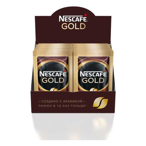 Кофе растворимый сублимированный NESCAFE Gold с добавлением молотого кофе 20 порций по 2г в Газпромнефть