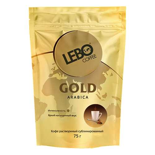 Кофе сублимированный Lebo Gold м/у 75 г в Газпромнефть