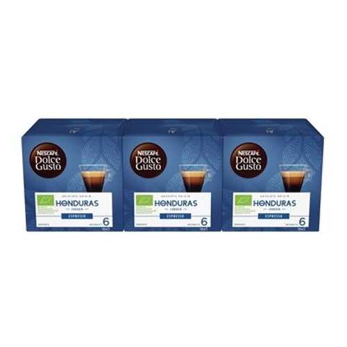 Кофе в капсулах Nescafe Dolce Gusto Эспрессо Гондурас 3 штуки по 12 капсул в Газпромнефть