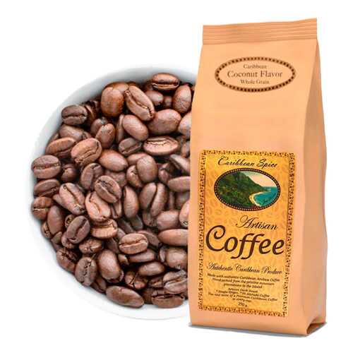 Кофе в зернах Caribbean Spice Artisan Kosher Coffee Coconut Grain кокос 250 г в Газпромнефть